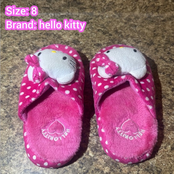 Hello Kitty Polka Dot Pink Slippers for Kids - Picture 1 of 1